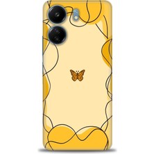 Mod Kılıf Xiaomi Poco C65 Kılıf Hd Baskılı Kılıf + 9h Nano Tam Kaplayan Ekran Koruyucu 184