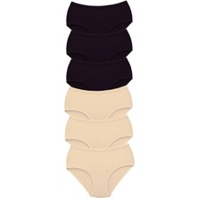 Venüs Shopping 6 Adet Tutku Kadın Yüksek Bel Bato Kalın Lastik Külot S2