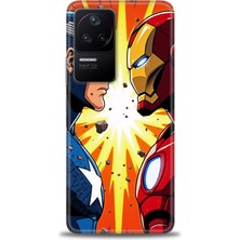 Mod Kılıf Xiaomi Poco F4 Kılıf Hd Baskılı Kılıf + 9h Nano Tam Kaplayan Ekran Koruyucu 93