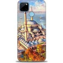 Mod Kılıf Realme C21Y Kılıf Hd Baskılı Kılıf + 9h Nano Tam Kaplayan Ekran Koruyucu 226