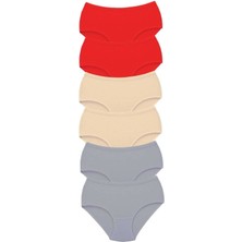 Venüs Shopping 6 Adet Tutku Kadın Yüksek Bel Bato Kalın Lastik Külot S17