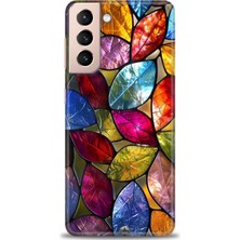 Mod Kılıf Samsung Galaxy S21 Plus Hd Baskılı Kılıf + 9h Nano Tam Kaplayan Ekran Koruyucu 339