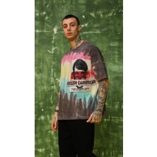 Rocqerx R-5209 Oversize Patch 'lı Batik T-shirt