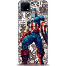 Mod Kılıf Realme C25 Kılıf Hd Baskılı Kılıf + 9h Nano Tam Kaplayan Ekran Koruyucu 91