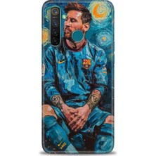 Mod Kılıf Realme 5 Pro Kılıf Hd Baskılı Kılıf + 9h Nano Tam Kaplayan Ekran Koruyucu 12