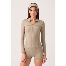 Los Ojos x Ece Vizon Fermuarlı Spor Ceket Collared