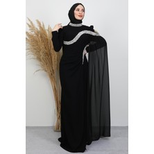 Hanzade Krep Abiye Siyah