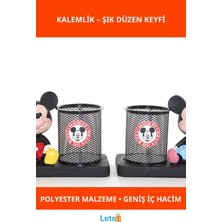 Letsii Polyester Mickey Mouse Kalemlik Eğlenceli Kırtasiye Aksesuarı