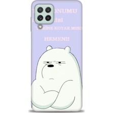 Mod Kılıf Samsung Galaxy M32 Hd Baskılı Kılıf + 9h Nano Tam Kaplayan Ekran Koruyucu 159