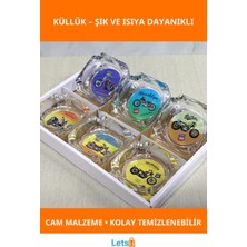 Letsii Dayanıklı Isıya Dayanıklı Şık Cam Küllük 1 Adet