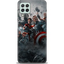 Mod Kılıf Samsung Galaxy M22 Hd Baskılı Kılıf + 9h Nano Tam Kaplayan Ekran Koruyucu 98