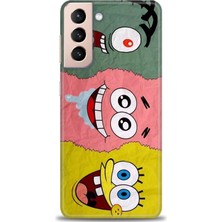 Mod Kılıf Samsung Galaxy S21 Hd Baskılı Kılıf + 9h Nano Tam Kaplayan Ekran Koruyucu 460