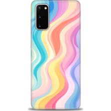 Mod Kılıf Samsung Galaxy S20 Hd Baskılı Kılıf + 9h Nano Tam Kaplayan Ekran Koruyucu 424