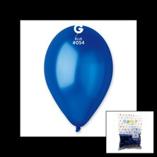 MiraLive GM-110-36-54 Metalik - Mavi Balon 11&amp;amp;apos;&amp;amp;apos; - 28CM - 100 Parça (K95)