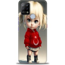 Mod Kılıf Tecno Pova Kılıf Hd Baskılı Kılıf + 9h Nano Tam Kaplayan Ekran Koruyucu 243