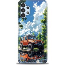 Mod Kılıf Samsung Galaxy A13 4g Hd Baskılı Kılıf + 9h Nano Tam Kaplayan Ekran Koruyucu 107