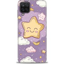 Mod Kılıf Samsung Galaxy M12 Hd Baskılı Kılıf + 9h Nano Tam Kaplayan Ekran Koruyucu 309