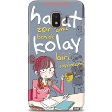 Mod Kılıf Samsung Galaxy J2 Core Hd Baskılı Kılıf + 9h Nano Tam Kaplayan Ekran Koruyucu 163