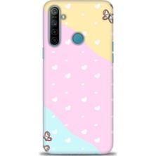 Mod Kılıf Realme C3 Kılıf Hd Baskılı Kılıf + 9h Nano Tam Kaplayan Ekran Koruyucu 430