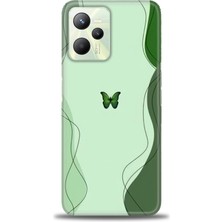 Mod Kılıf Realme C35 Kılıf Hd Baskılı Kılıf + 9h Nano Tam Kaplayan Ekran Koruyucu 187