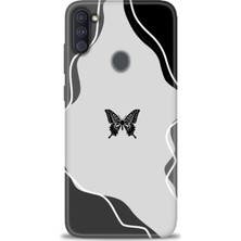 Mod Kılıf Samsung Galaxy A11 Hd Baskılı Kılıf + 9h Nano Tam Kaplayan Ekran Koruyucu 186