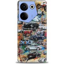 Mod Kılıf Tecno Camon 20 Pro 4g Kılıf Hd Baskılı Kılıf + 9h Nano Tam Kaplayan Ekran Koruyucu 483