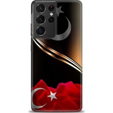 Mod Kılıf Samsung Galaxy S21 Ultra Hd Baskılı Kılıf + 9h Nano Tam Kaplayan Ekran Koruyucu 33