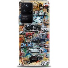 Mod Kılıf Xiaomi Poco F4 Kılıf Hd Baskılı Kılıf + 9h Nano Tam Kaplayan Ekran Koruyucu 483