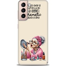 Mod Kılıf Samsung Galaxy S21 Plus Hd Baskılı Kılıf + 9h Nano Tam Kaplayan Ekran Koruyucu 48