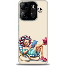 Mod Kılıf Tecno Spark Go 2023 Kılıf Hd Baskılı Kılıf + 9h Nano Tam Kaplayan Ekran Koruyucu 49