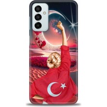 Mod Kılıf Samsung Galaxy M13 Hd Baskılı Kılıf + 9h Nano Tam Kaplayan Ekran Koruyucu 249