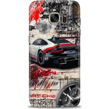 Mod Kılıf Samsung Galaxy S7 Edge Hd Baskılı Kılıf + 9h Nano Tam Kaplayan Ekran Koruyucu 484