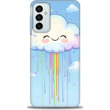 Mod Kılıf Samsung Galaxy M13 Hd Baskılı Kılıf + 9h Nano Tam Kaplayan Ekran Koruyucu 307
