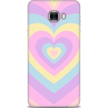 Mod Kılıf Samsung Galaxy C7 Hd Baskılı Kılıf + 9h Nano Tam Kaplayan Ekran Koruyucu 198