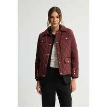 Love My Body Kapitone Cepli Kısa Mont Mürdüm 152L9396000