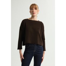 Love My Body Oversize Triko Kazak Kahve 139L9572000