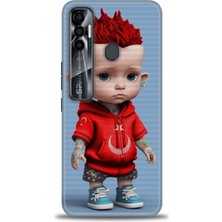 Mod Kılıf Tecno Spark 7 Pro Kılıf Hd Baskılı Kılıf + 9h Nano Tam Kaplayan Ekran Koruyucu 242