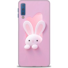 Mod Kılıf Samsung Galaxy A7 2018 Hd Baskılı Kılıf + 9h Nano Tam Kaplayan Ekran Koruyucu 74