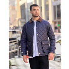 Rocqerx X-2033 Yaka Garni Detaylı Astarlı Kapitone Mont