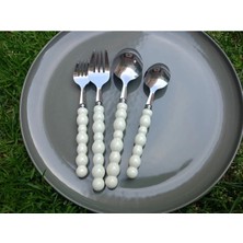 Home Incili Yemek Kaşık-Çatal ve Tatlı Kaşık-Çatal Seti Bir Arada 24 Parça