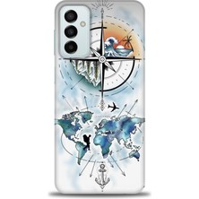 Mod Kılıf Samsung Galaxy M13 Hd Baskılı Kılıf + 9h Nano Tam Kaplayan Ekran Koruyucu 82