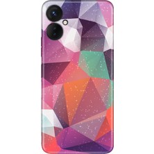 Nurdic Tecno Spark 9t Kılıf Silikon Desenli Resimli Uv Kapak Abstract