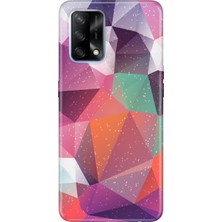 Nurdic Oppo A74 4g Uyumlu Kılıf Silikon Desenli Resimli Kapak Abstract