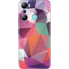 Nurdic Infinix Hot 20I Kılıf Silikon Desenli Resimli Uv Kapak Abstract