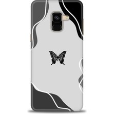 Mod Kılıf Samsung Galaxy A8 2018 Hd Baskılı Kılıf + 9h Nano Tam Kaplayan Ekran Koruyucu 186