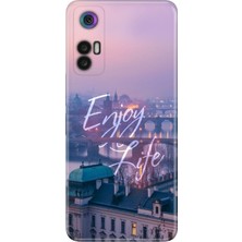 Nurdic Tcl 30 - 30 Plus Uyumlu Kılıf Resimli Desenli Silikon Enjoy Life