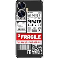 Nurdic Realme C55 Kılıf Silikon Desenli Resimli Uv Kapak Fragile