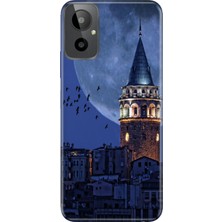 Nurdic General Mobile Gm 23 Se Uyumlu Kılıf Resimli Desenli Silikon Galata Moon