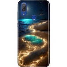 Nurdic Vestel Venus E5 Uyumlu Kılıf Resimli Desenli Silikon Golden Beach