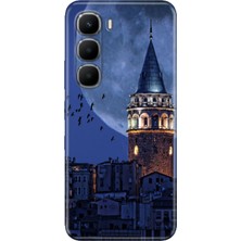 Nurdic Infinix Hot 60 (X6726) Uyumlu Kılıf Retro Trendy Silikon Baskılı Galata Moon